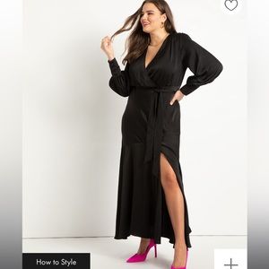 ELOQUII satin maxi dress. Size 18. NEW WITH TAGS